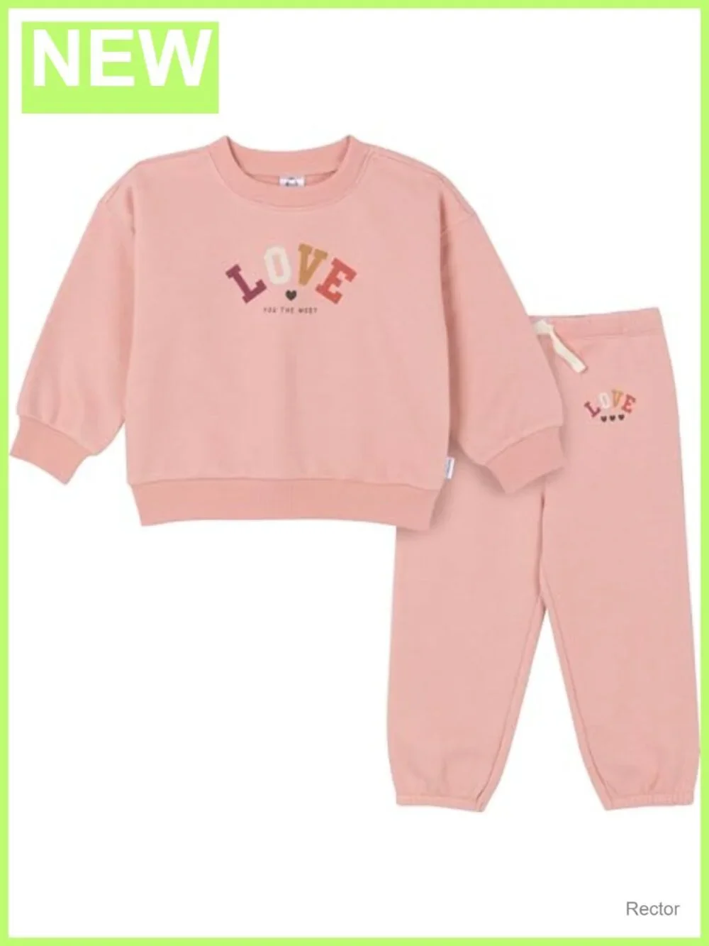 Toddler Girls 2-Piece Fleece Sweatshirt and Jogger Set